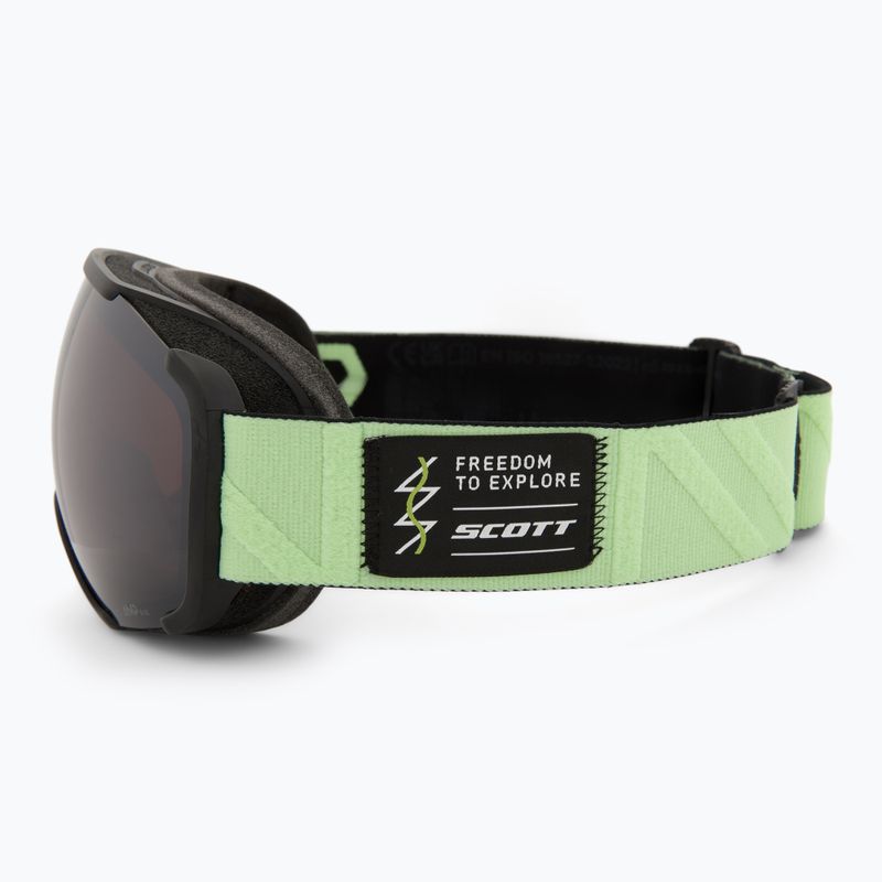 Окуляри гірськолижні SCOTT Faze II glow green/amp black chrome 4
