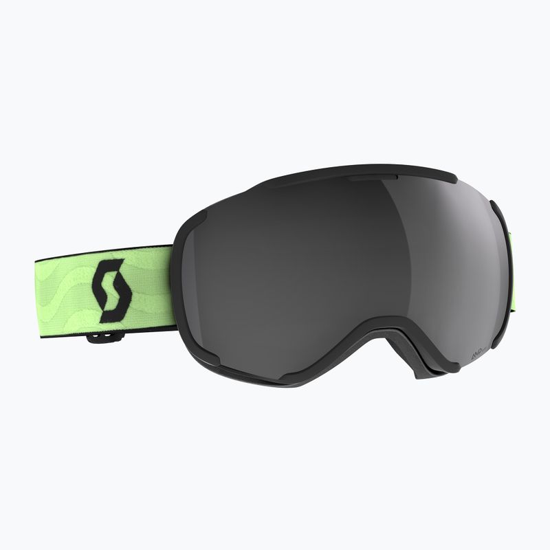 Окуляри гірськолижні SCOTT Faze II glow green/amp black chrome 5