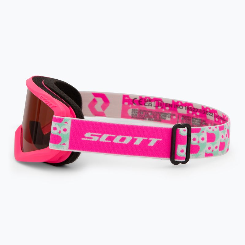 Окуляри гірськолижні дитячі SCOTT Agent neon pink/enhancer 4
