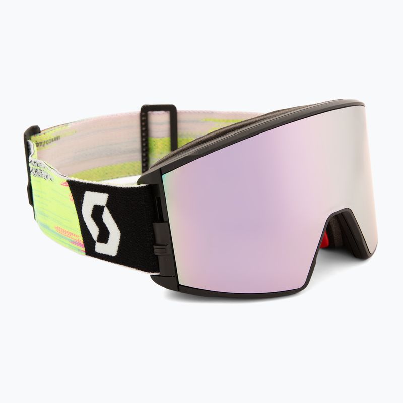 Окуляри лижні SCOTT React black/neon yellow/amp lavender chrome 2