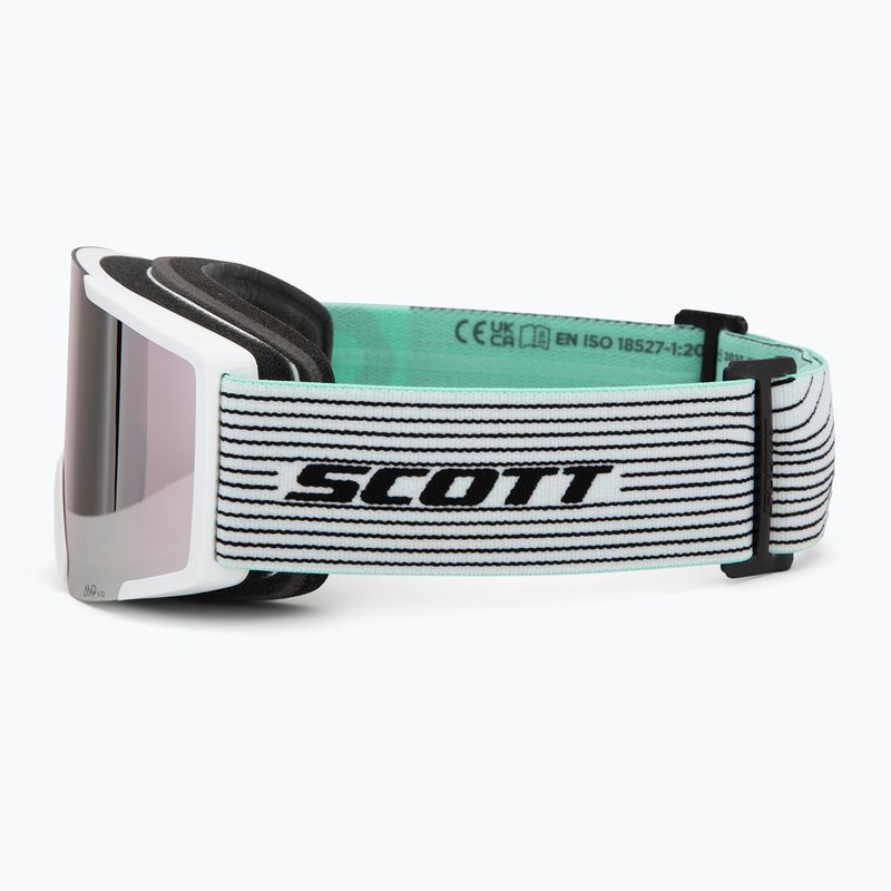 Гірськолижні окуляри SCOTT Shield white/mint green/amp lavender chrome 4