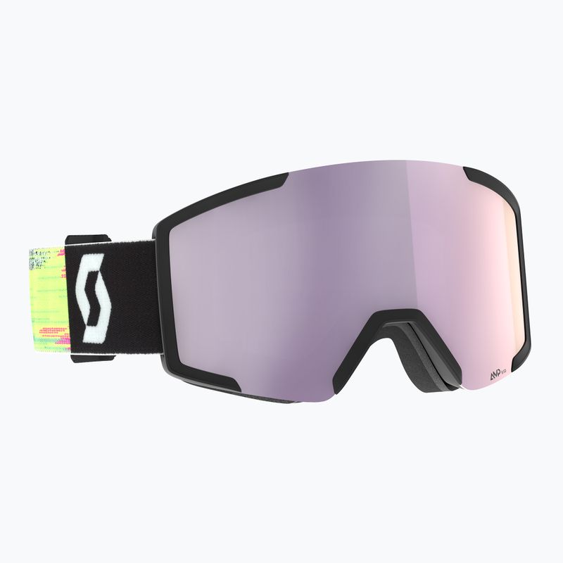 Окуляри гірськолижні SCOTT Shield black/neon yellow/amp lavender chrome 5