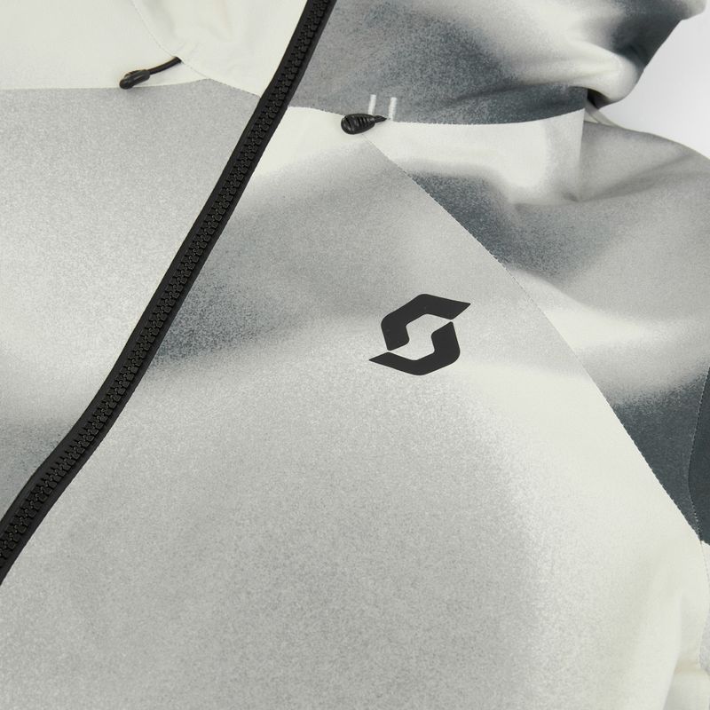 Жіноча лижна куртка SCOTT Ultimate Dryo 10 dust white print/black 3