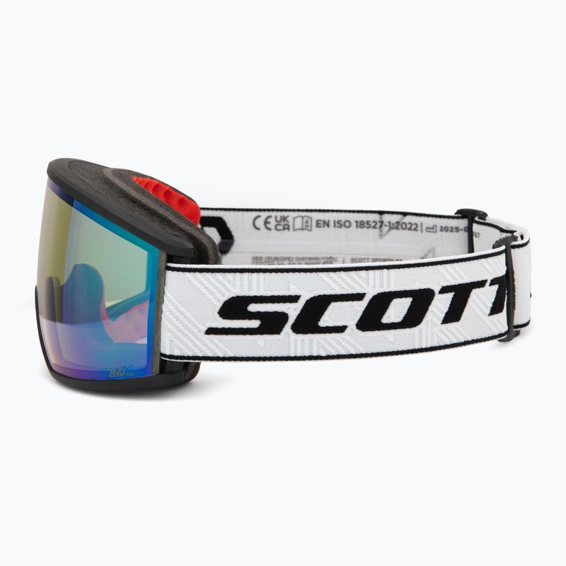 Окуляри гірськолижні SCOTT Ambit Compact black/white/amp aurora green chrome 4