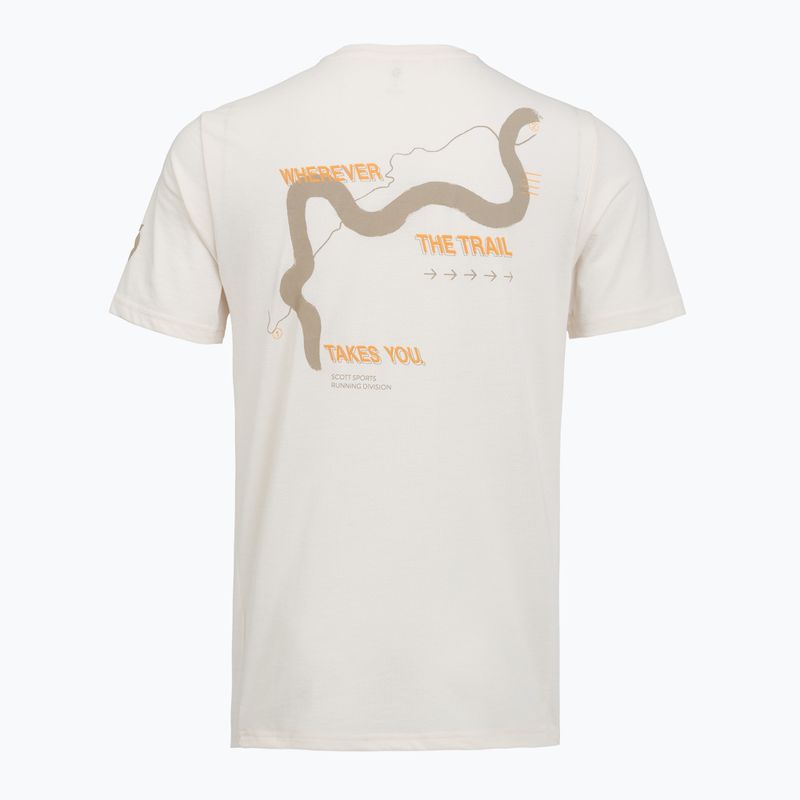 Футболка для бігу чоловіча SCOTT Endurance DRI Tee cotton white/toast beige 2