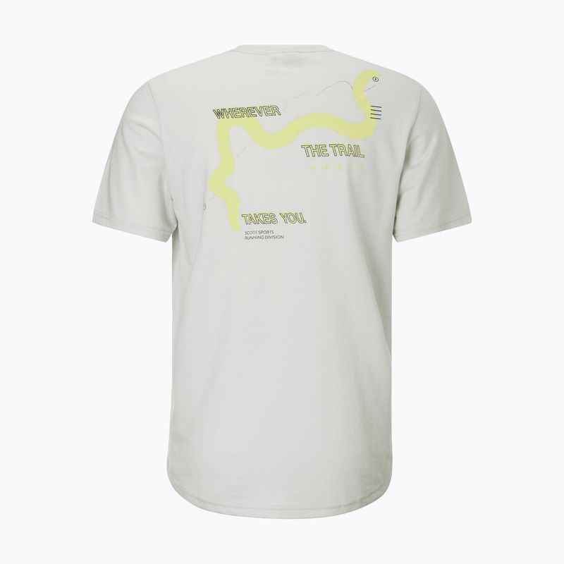 Футболка для бігу чоловіча SCOTT Endurance DRI Tee spray grey/acid yellow 2