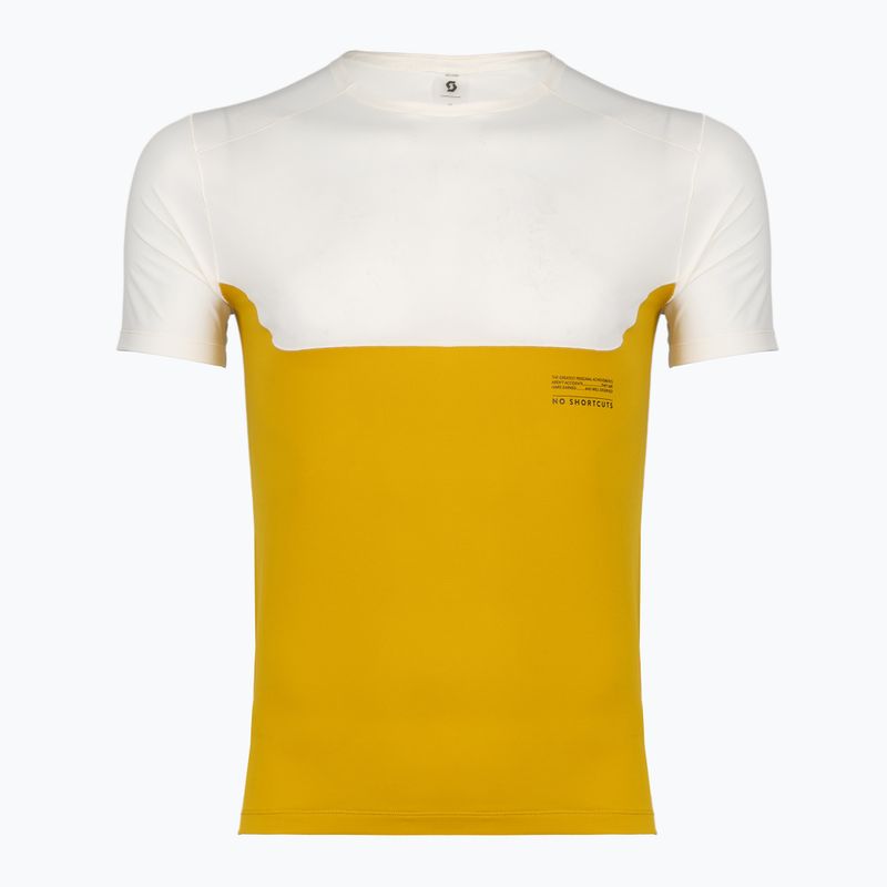 Футболка для бігу чоловіча SCOTT Endurance Tech white/sundial yellow
