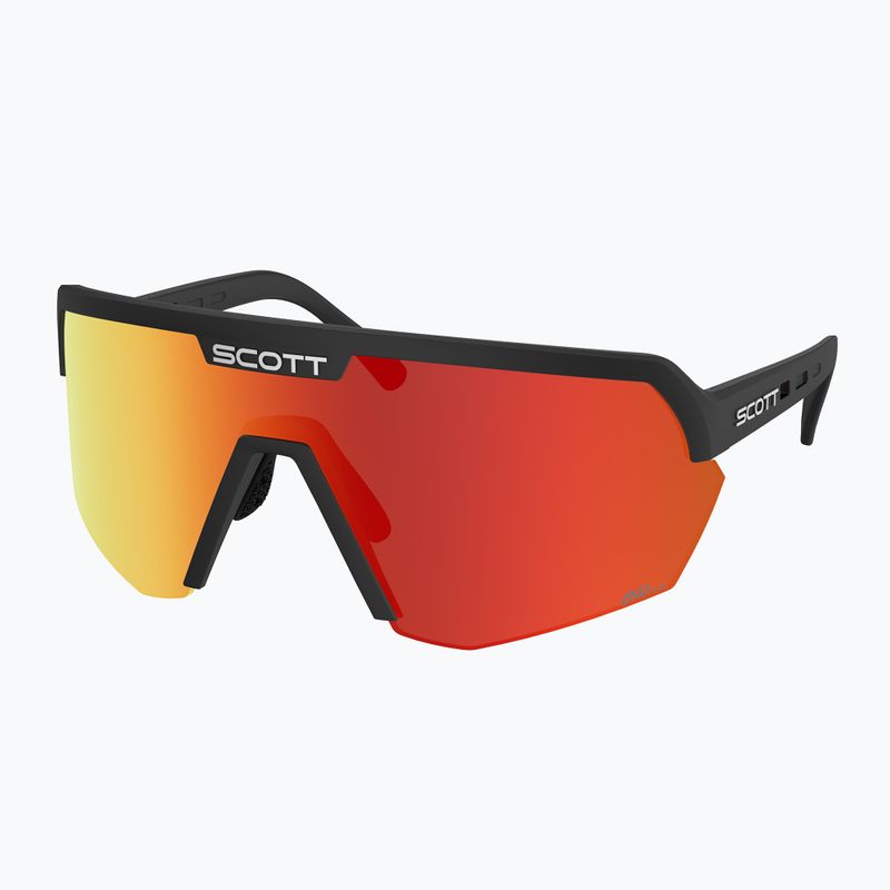 Окуляри сонцезахисні SCOTT Sport Shield black/amp red chrome
