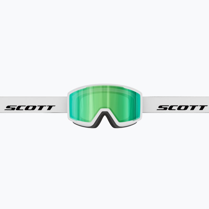 Окуляри лижні SCOTT Trace Pro Compact white/green chrome 3