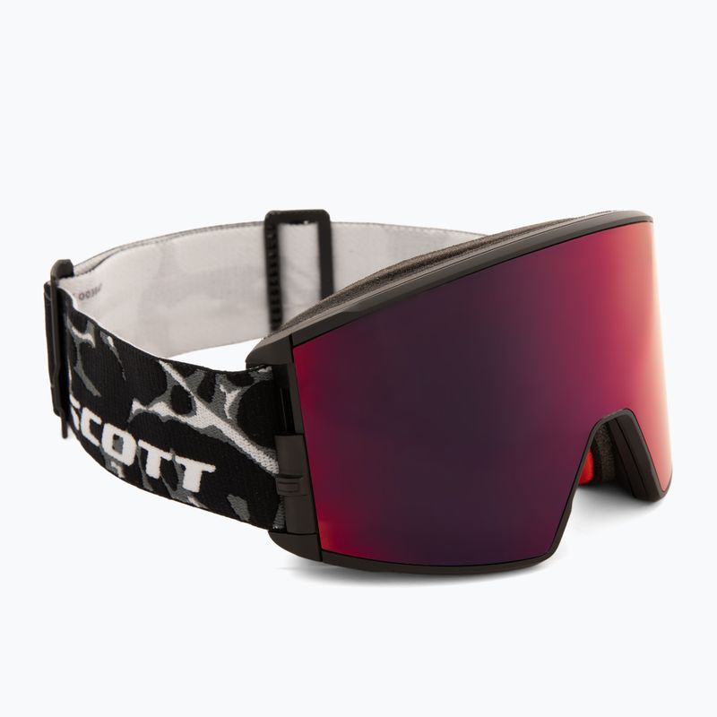 Окуляри лижні SCOTT React Light Sensitive granite black/white/amp red chrome 2