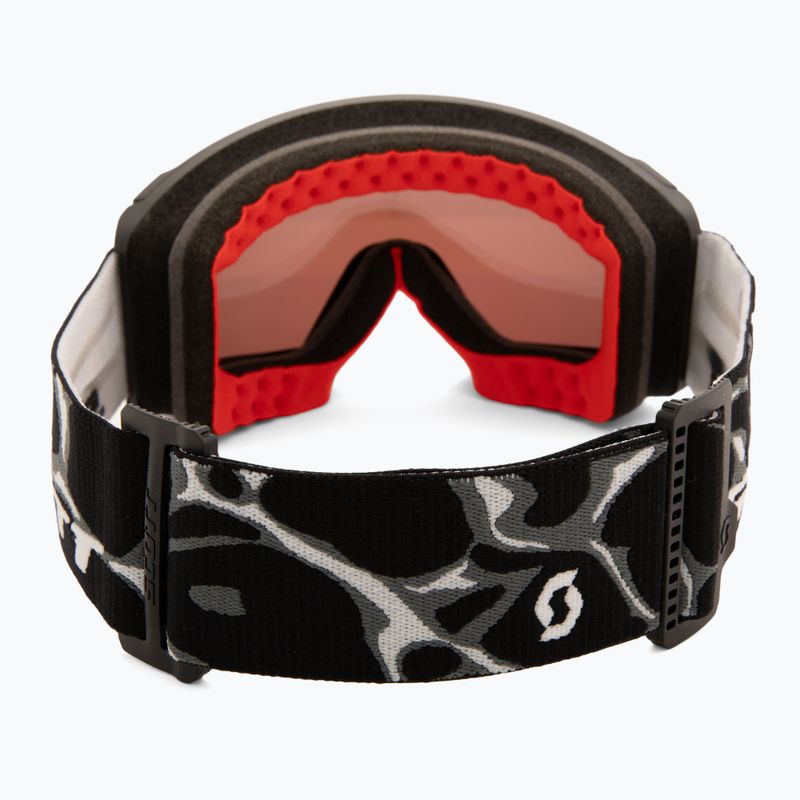 Окуляри лижні SCOTT React Light Sensitive granite black/white/amp red chrome 4