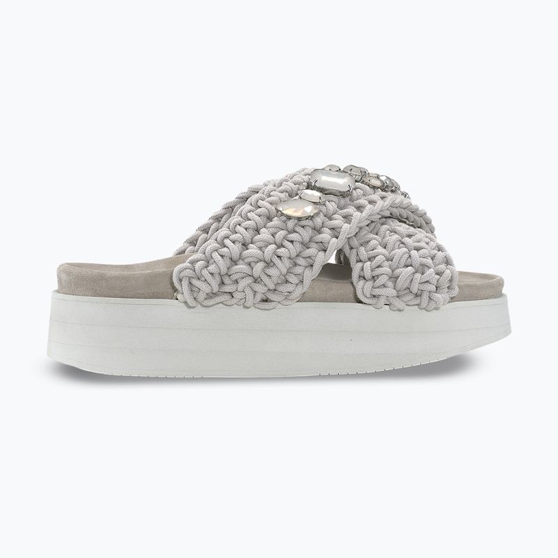 Шльопанці жіночі INUIKII Woven Stones Platform stone grey 2