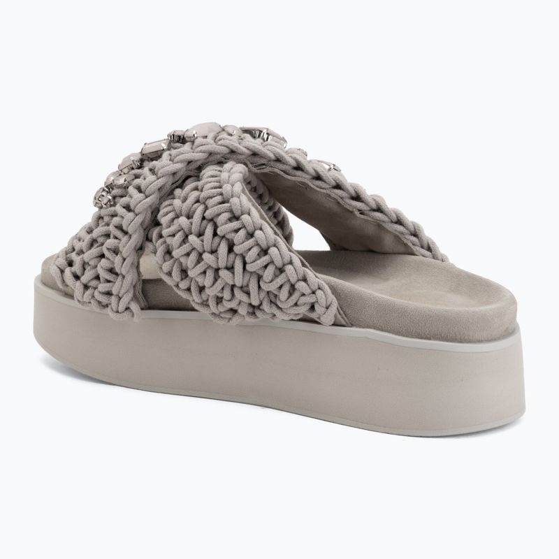 Шльопанці жіночі INUIKII Woven Stones Platform stone grey 3