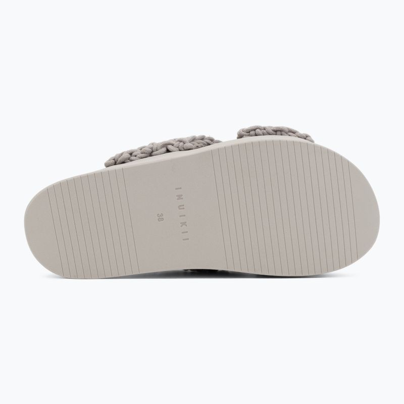 Шльопанці жіночі INUIKII Woven Stones Platform stone grey 4