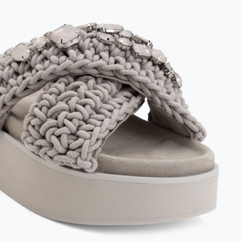 Шльопанці жіночі INUIKII Woven Stones Platform stone grey 7