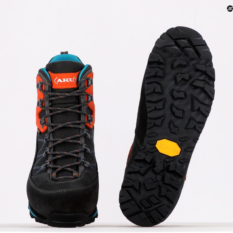 Черевики для трекінгу чоловічі AKU Trekker Lite III GTX dark grey/orange 11