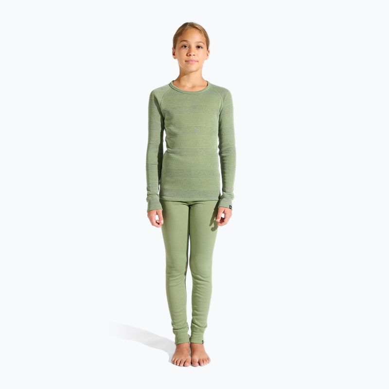 Термобілизна дитяча ODLO Active Warm Eco Long odlo steel grey melange/matte green