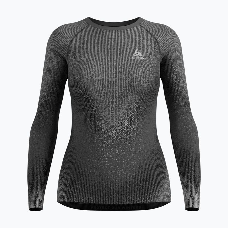 Жіночий термоактивний лонгслів Odlo Performance Warm Blackcomb Bl Top Crew Neck black