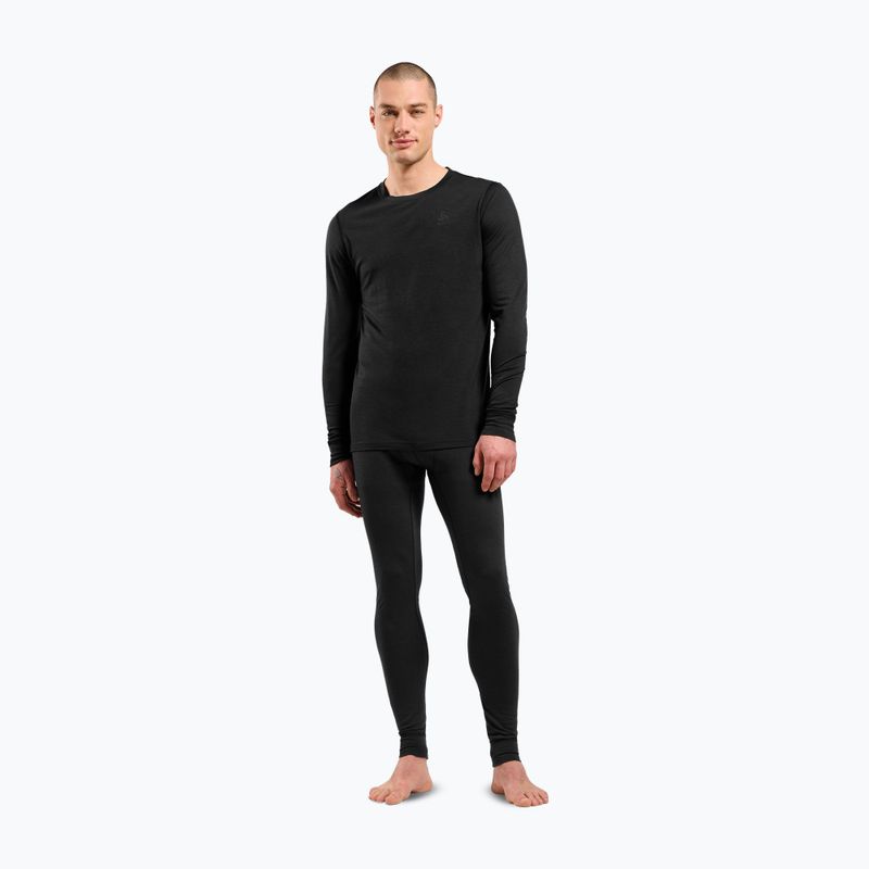 Кофта термоактивна чоловіча ODLO Merino 200 Bl Top Crew Neck black 2