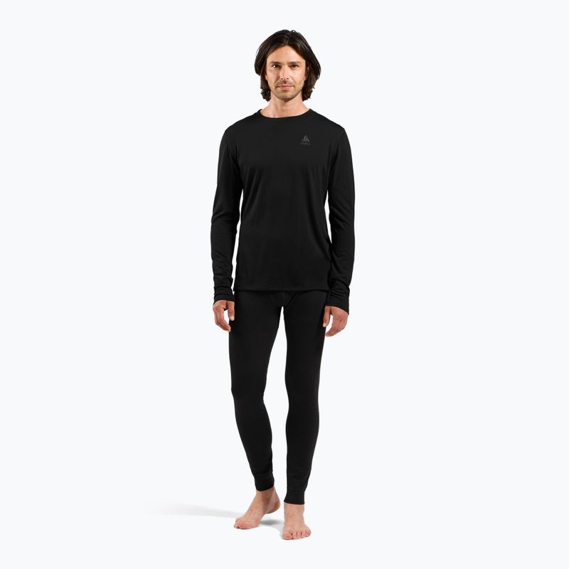 Лонгслів термічний чоловічий ODLO Merino 160 Bl Top Crew Neck black 2