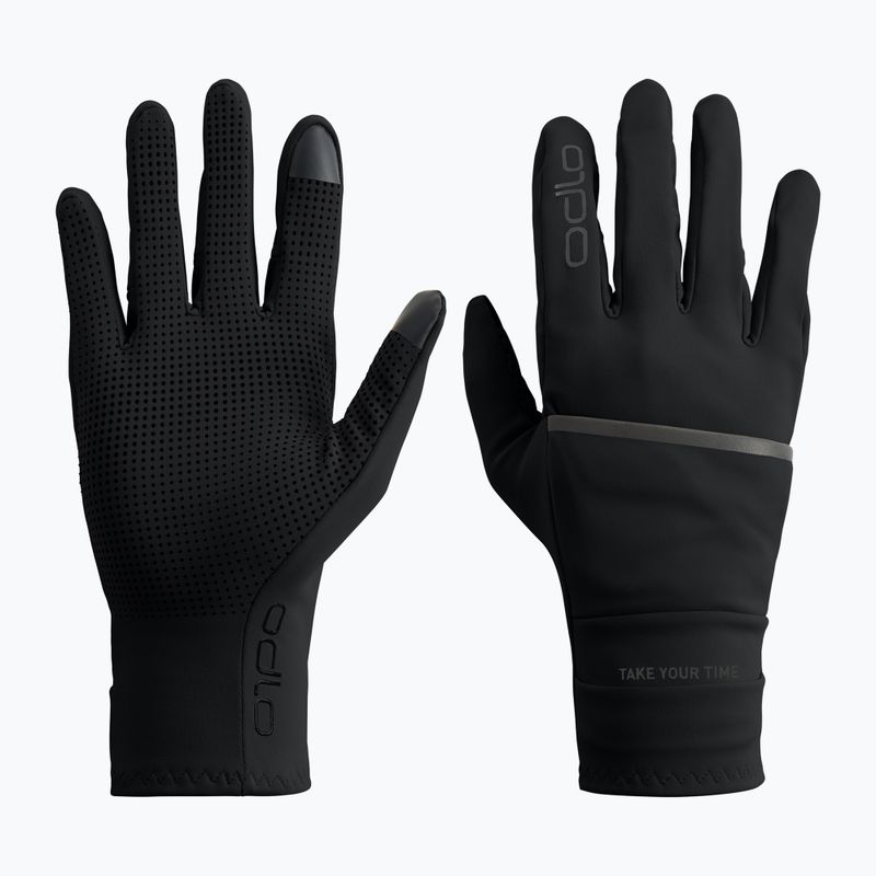 Рукавички трекінгові ODLO Multisport Windproof Light Full Finger black 2