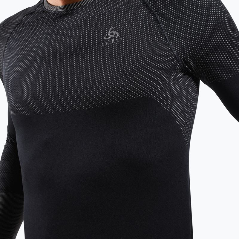 Лонгслів термічний чоловічий ODLO Fundamentals Performance Warm Bl Top Crew Neck black 4