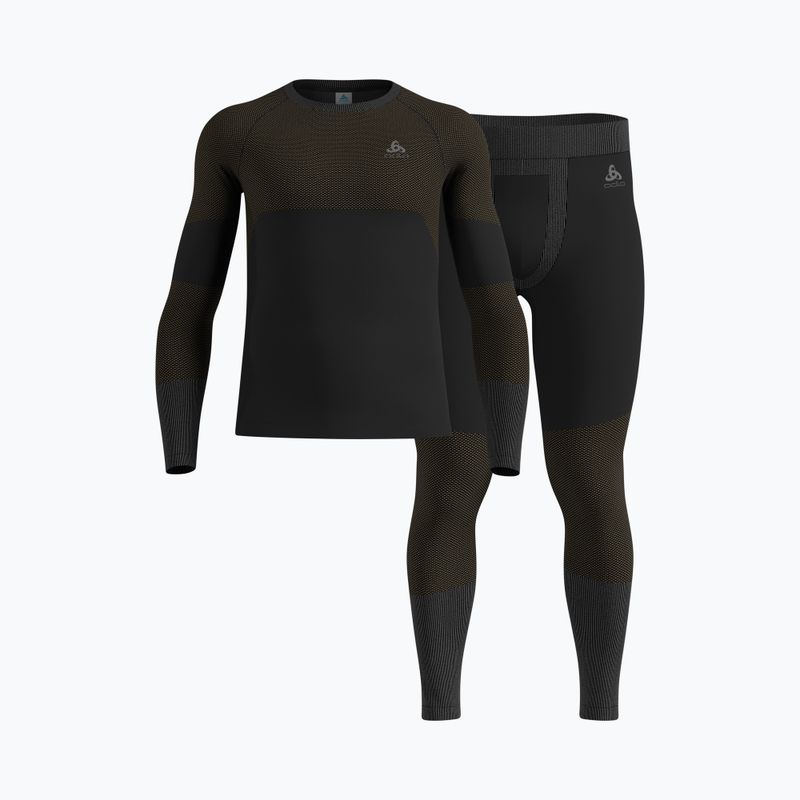 Комплект чоловічої термобілизни ODLO Fundamentals Performance Warm black