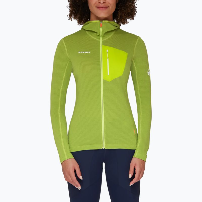 Флісова кофта жіноча Mammut Aenergy Light Ml зелена 2