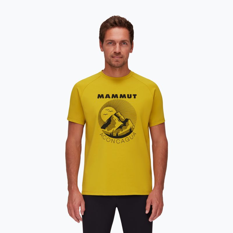 Футболка трекінговаa Mammut Mountain жовта 2