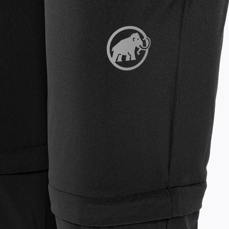 Штани трекінгові жіночі Mammut Runbold Zip Off чорні 7