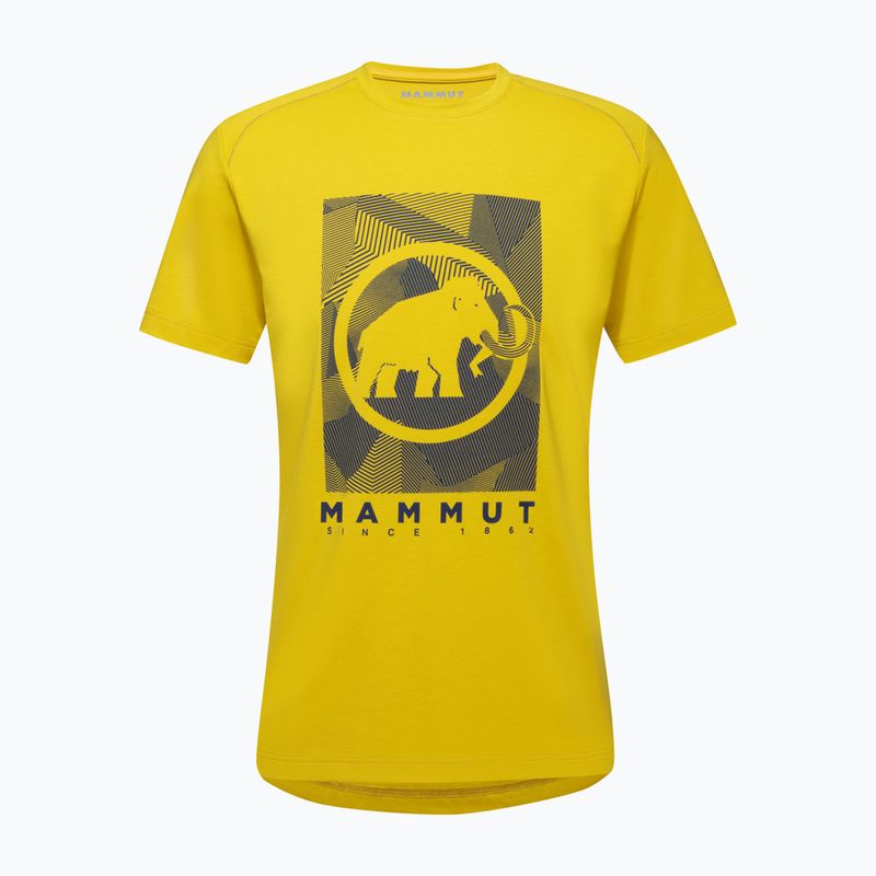 Футболка трекінгова чоловіча Mammut Trovat жовта 4