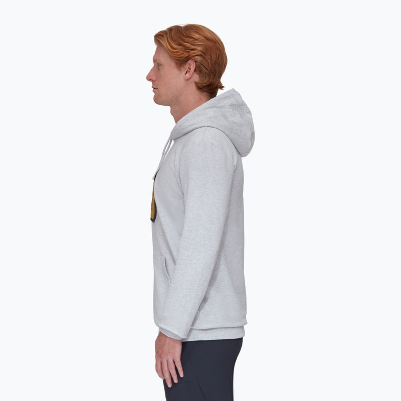 Кофта трекінгова чоловіча Mammut ML Hoody Circle сіра 3