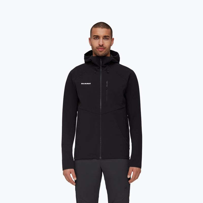 Куртка софтшел чоловіча Mammut Ultimate Comfort SO чорна