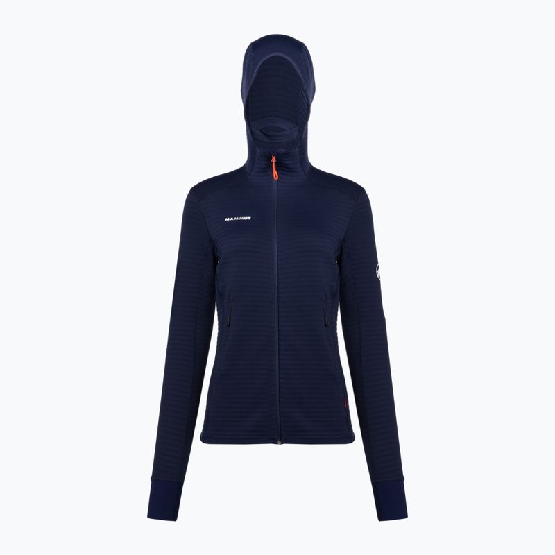 Кофта флісова жіноча Mammut Taiss Light ML Hooded темно-синя 1014-04540-5118-114 3