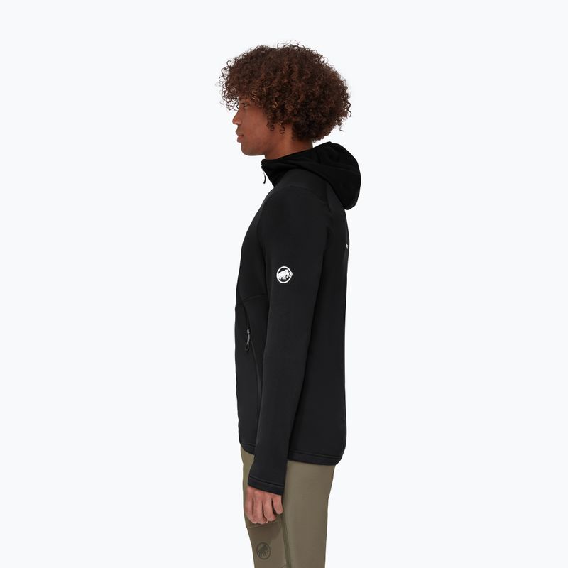 Кофта трекінгова чоловіча Mammut Aconcagua Light ML Hooded чорна 3
