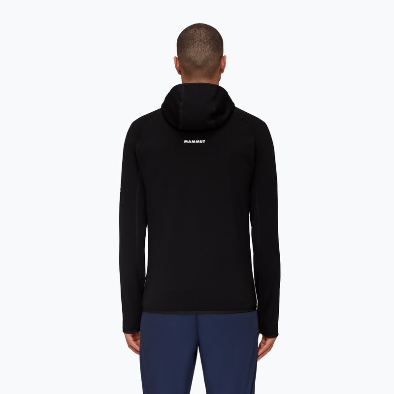 Кофта трекінгова чоловіча Mammut Aconcagua ML Hooded чорна 2