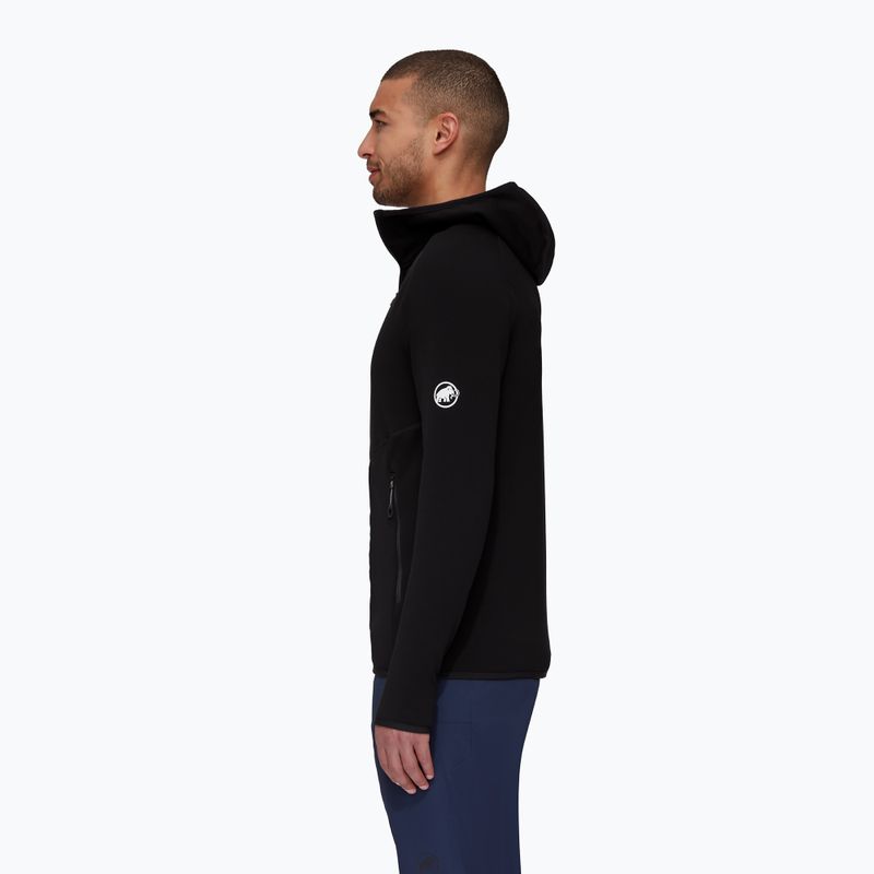 Кофта трекінгова чоловіча Mammut Aconcagua ML Hooded чорна 3
