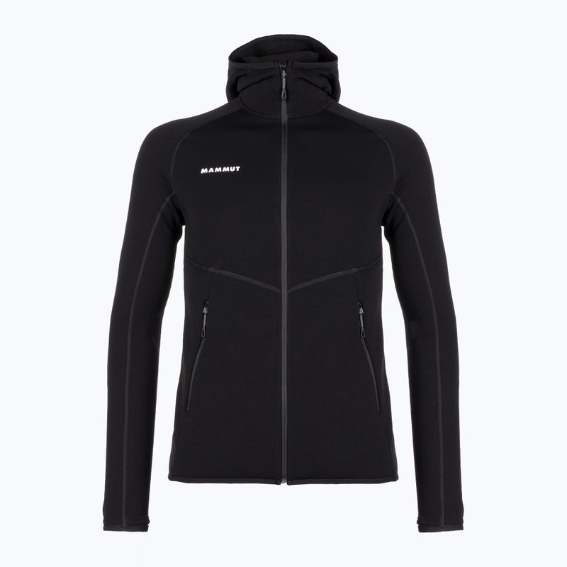 Кофта трекінгова чоловіча Mammut Aconcagua ML Hooded чорна 4