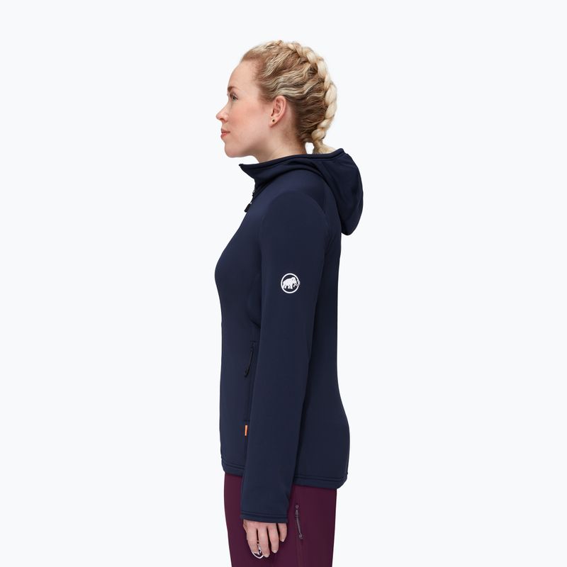 Кофта трекінгова жіноча Mammut Aconcagua Light ML Hooded синя 3