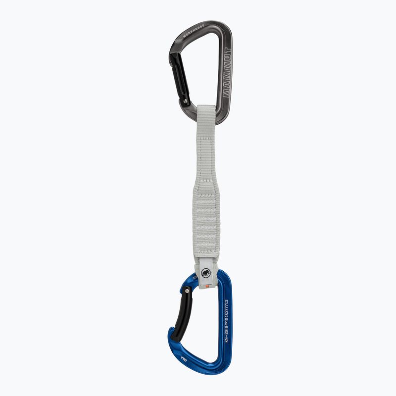 Експрес для скелелазіння Mammut Workhorse Keylock Quickdraw 17 cm grey/blue