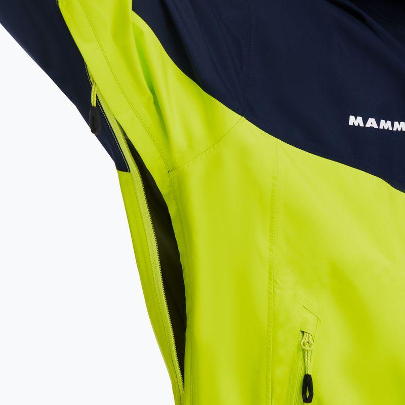 Куртка дощовик чоловіча Mammut Convey Tour HS зелено-синя 7