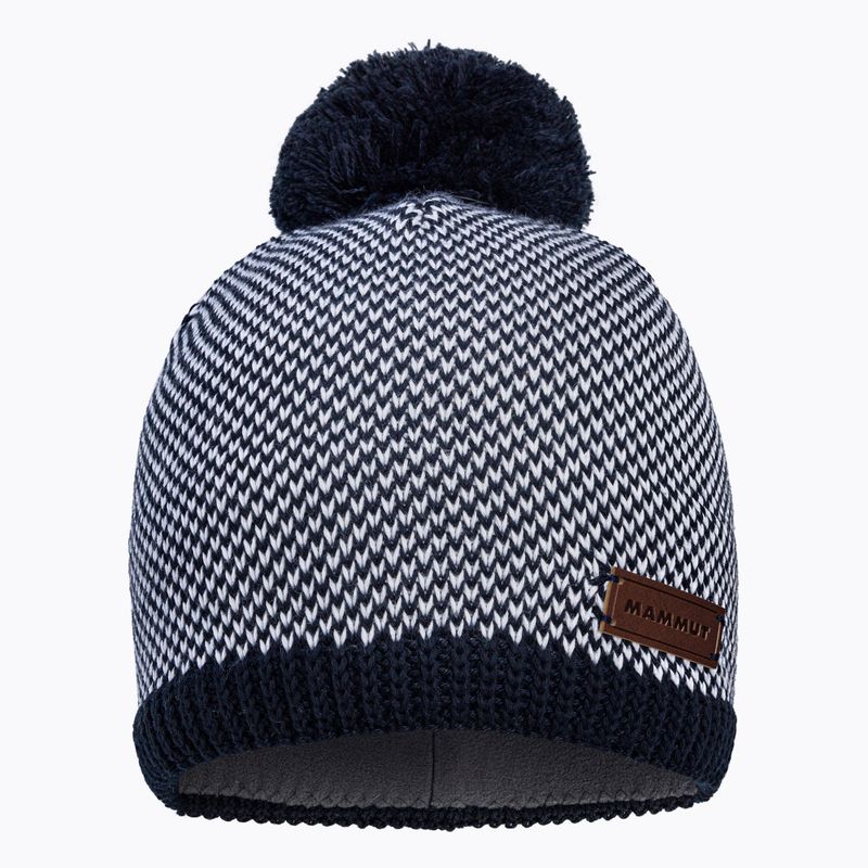 Шапка зимова жіноча Mammut Snow сіро-чорна 1191-01120-5899-1 2