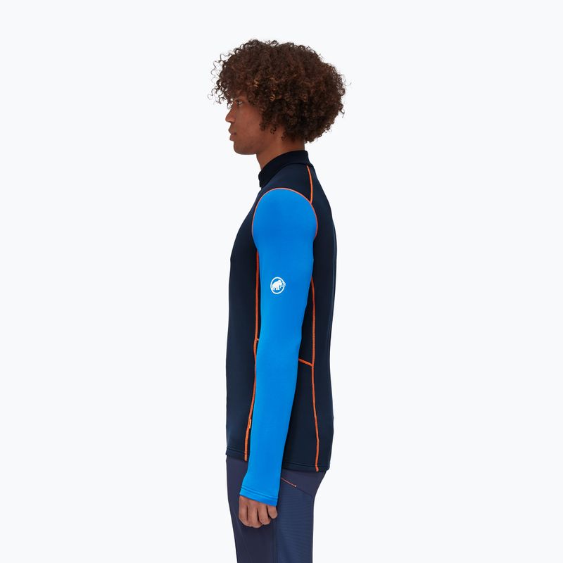 Кофта трекінгова чоловіча Mammut Aenergy ML Half Zip Pull granatowo-блакитна 3