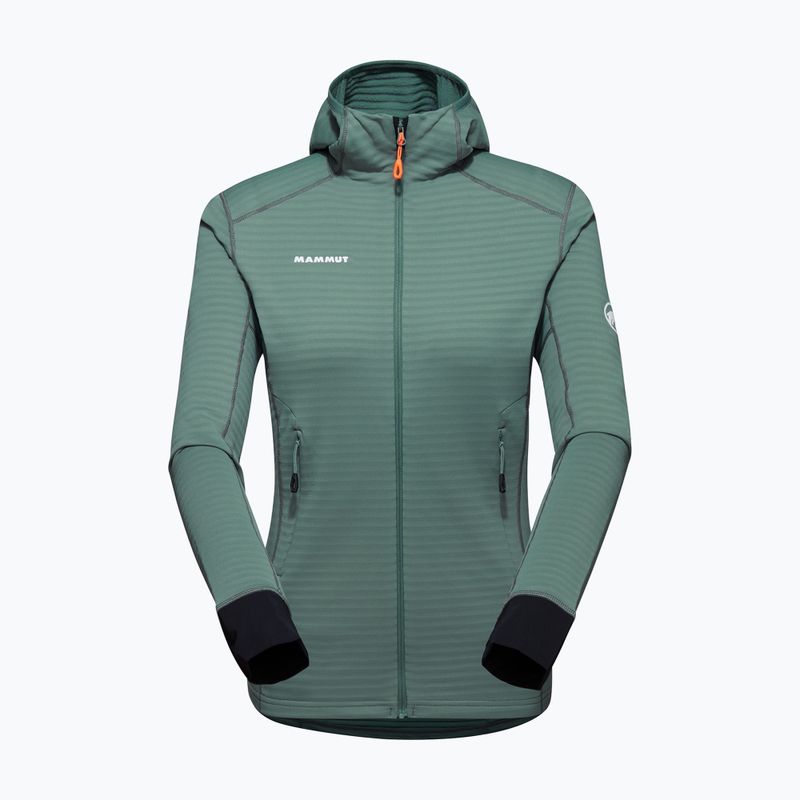 Кофта флісова жіноча Mammut Taiss Light ML Hooded dark jade/black 9