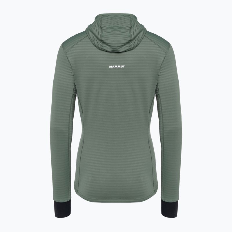 Кофта флісова жіноча Mammut Taiss Light ML Hooded dark jade/black 6