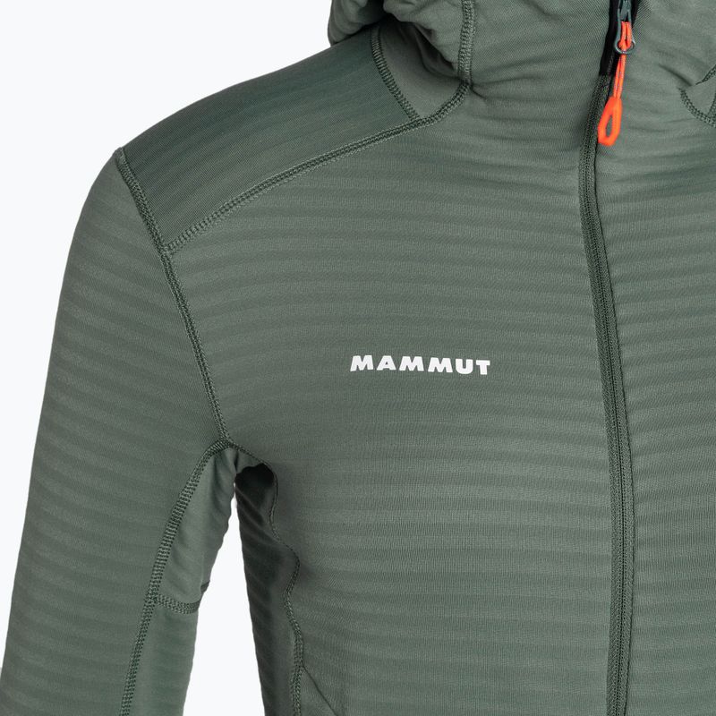 Кофта флісова жіноча Mammut Taiss Light ML Hooded dark jade/black 7