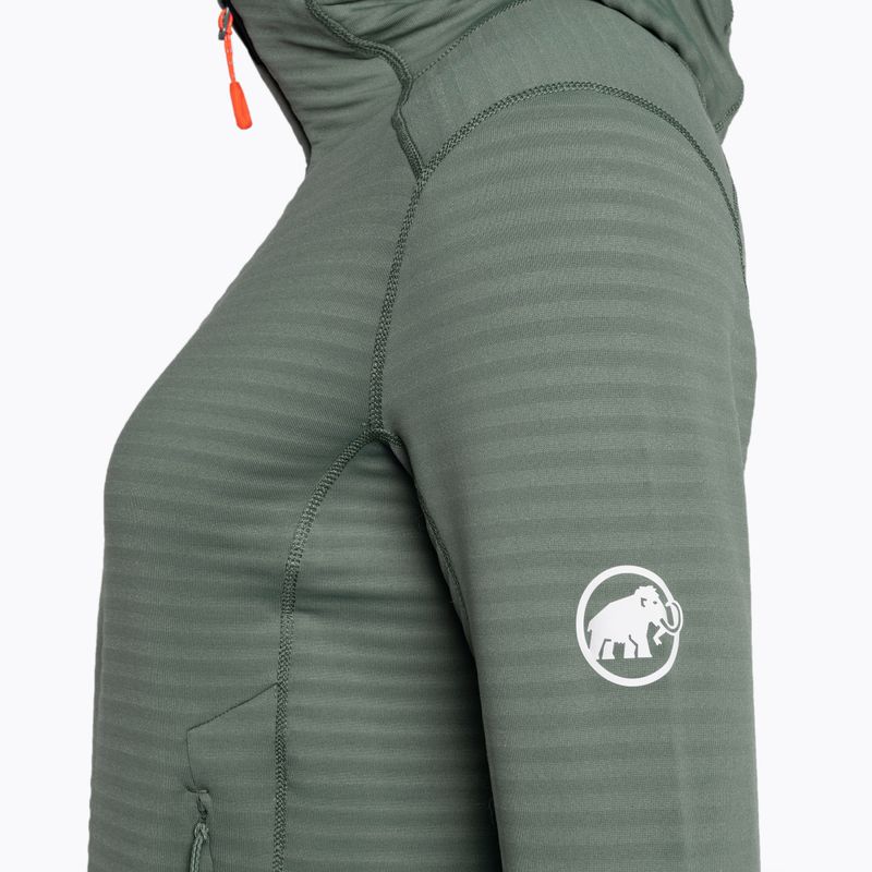 Кофта флісова жіноча Mammut Taiss Light ML Hooded dark jade/black 8