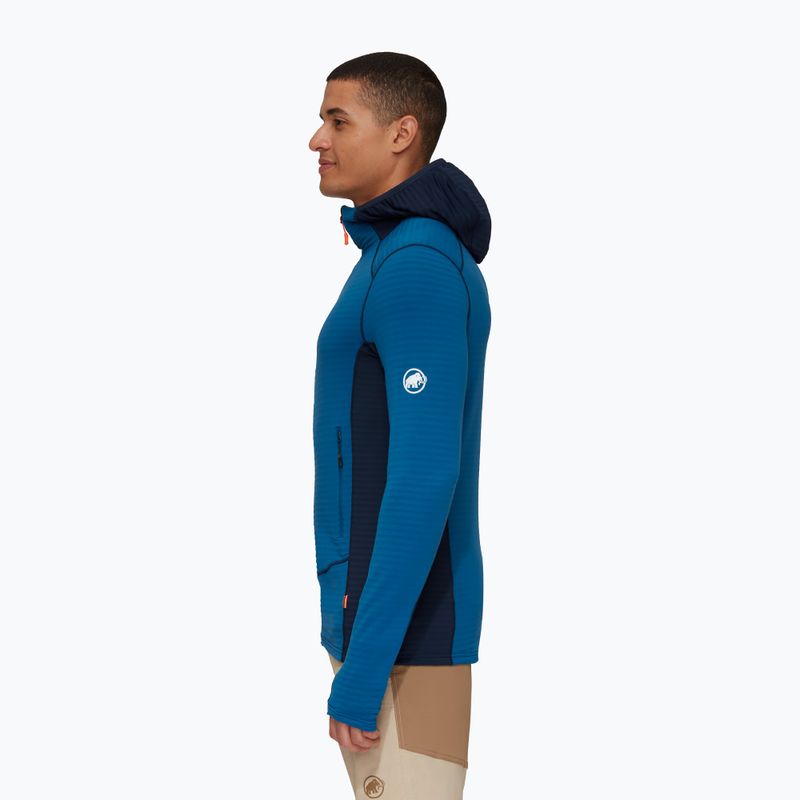 Кофта флісова чоловіча Mammut Taiss Light ML Hooded блакитна 1014-04530-50554-114 3