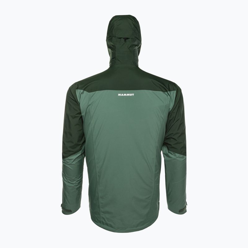 Куртка дощовик чоловіча Mammut Convey Tour HS Hooded зелена 2