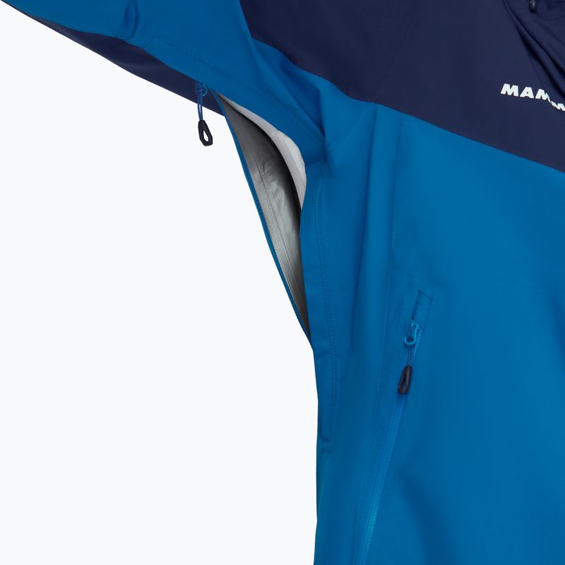 Куртка дощовик чоловіча Mammut Convey Tour HS Hooded синьо-блакитна 7